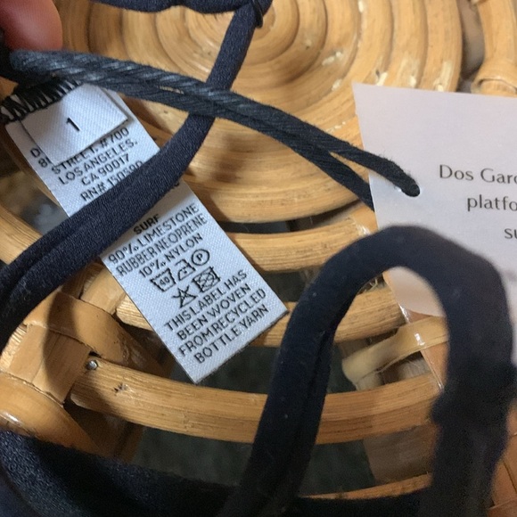 Free people dos gardenias maiden surf bikini trip black nwtags size 1 - Picture 6 of 7